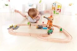 Hape Spoorbaan Uitbreiding Grote Kraan Met Vrachtwagen -Speelgoeds Korting Winkel image 1021