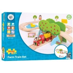 Bigjigs Houten Trein Set Boerderij 44-delig -Speelgoeds Korting Winkel image 1031