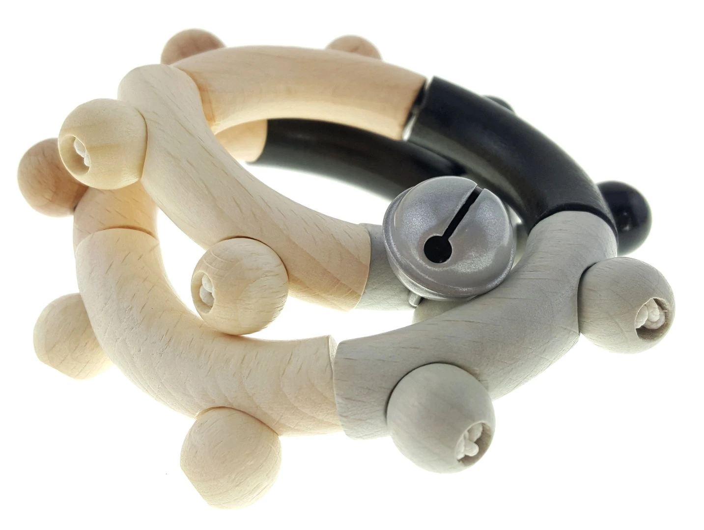 Hess Grijpfiguur Rammelaar Acht Natuurlijk Zwart 5 Hess Grijpfiguur Rammelaar Acht Natuurlijk Zwart - Afbeelding 3