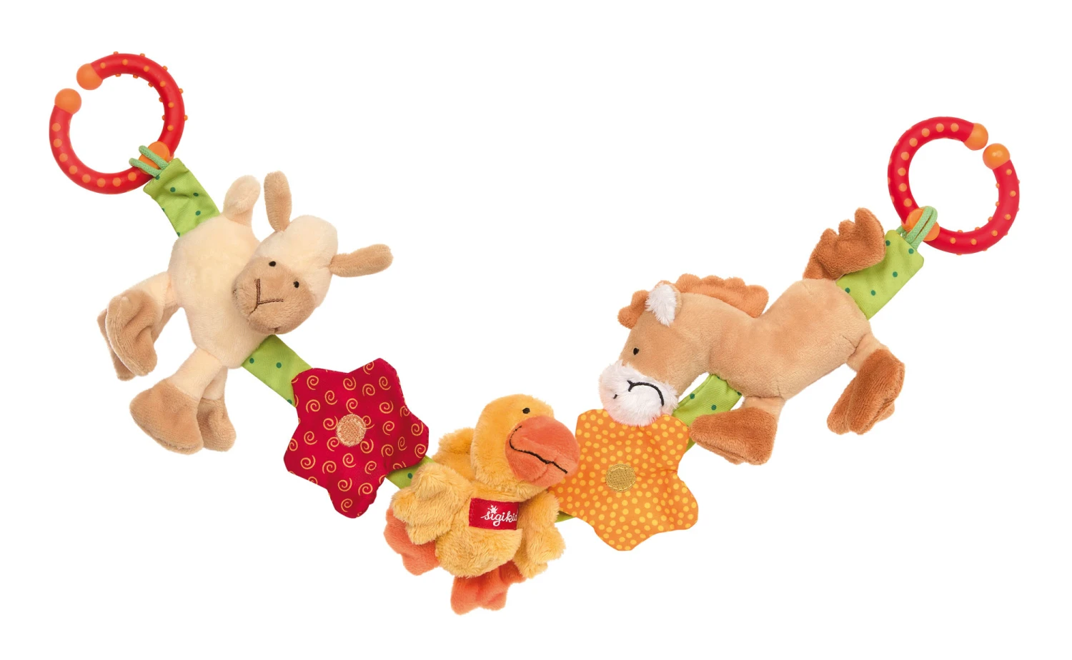 Sigikid Wagenketting Paard Eend Lammetje 3 Sigikid Wagenketting Paard Eend Lammetje