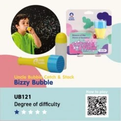 Uncle Bubble Bellenblaas Catch & Stack Bizzy Bubble Set -Speelgoeds Korting Winkel image 1377