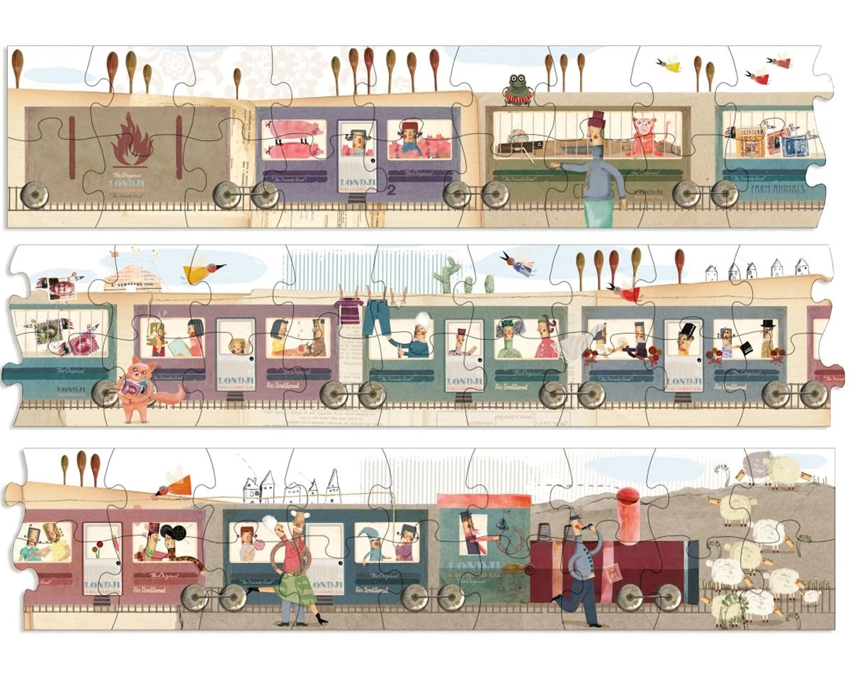 Londji Puzzel My Longest Puzzle 54 Pcs 6 Londji Puzzel My Longest Puzzle 54 Pcs - Afbeelding 4