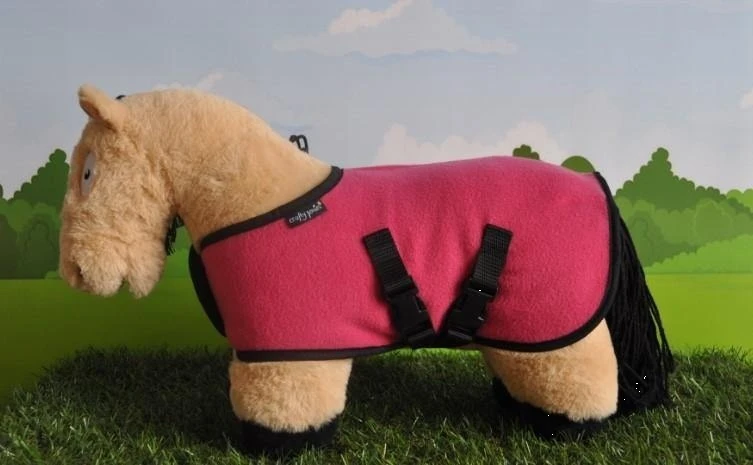 Crafty Ponies Fleecedeken Roze 5 Crafty Ponies Fleecedeken Roze - Afbeelding 3