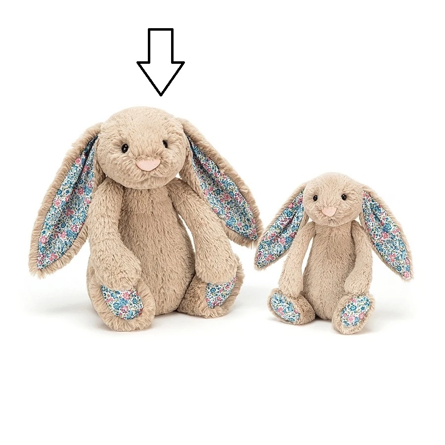 Jellycat Knuffel Konijn Blossom Beige Bunny Medium 6 Jellycat Knuffel Konijn Blossom Beige Bunny Medium - Afbeelding 4