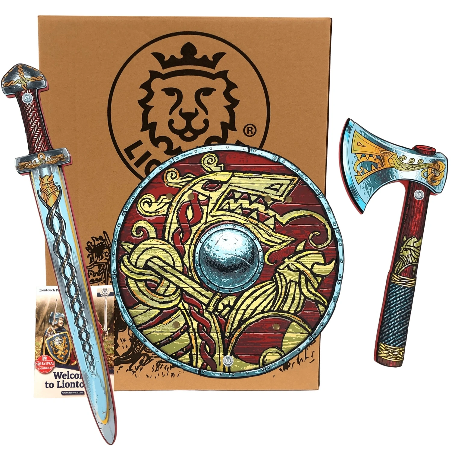 Liontouch Viking Set Zwaard/Schild/Bijl 3 Liontouch Viking Set Zwaard/Schild/Bijl