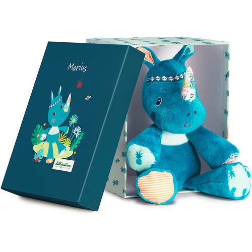 Lilliputiens Knuffel Neushoorn Marius 5 Lilliputiens Knuffel Neushoorn Marius - Afbeelding 3