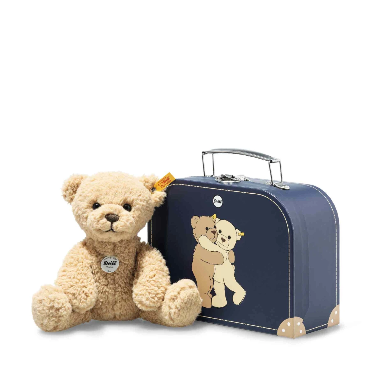 Steiff Knuffel Ben Teddy Bear In Koffer 21cm 3 Steiff Knuffel Ben Teddy Bear In Koffer 21cm