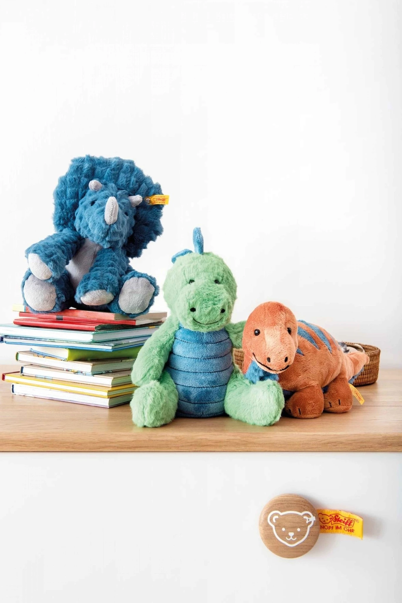 Steiff Knuffel Triceratops Dixi Soft Cuddly Friends 4 Steiff Knuffel Triceratops Dixi Soft Cuddly Friends - Afbeelding 2