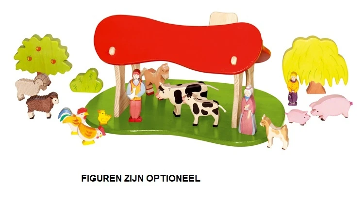 Holztiger Kerststal Schuur 80312 4 Holztiger Kerststal Schuur 80312 - Afbeelding 2
