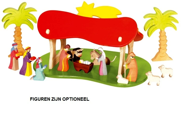 Holztiger Kerststal Schuur 80312 5 Holztiger Kerststal Schuur 80312 - Afbeelding 3