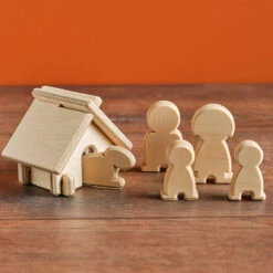 Lovelties Houten Poppetjes En Hond Met Hondenhok Set 6-delig -Speelgoeds Korting Winkel image 305