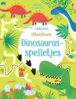 Uitgeverij Usborne Uitwisboek Dinosaurusspelletjes -Speelgoeds Korting Winkel image 3412