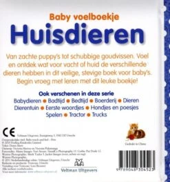 Veltman Uitgevers Baby Voelboekje Huisdieren -Speelgoeds Korting Winkel image 3488