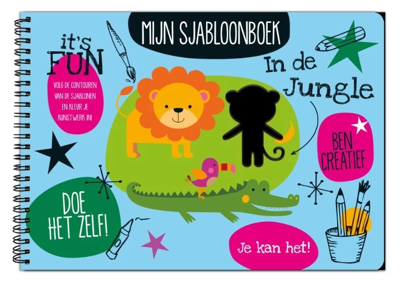 Image Books Mijn Sjabloonboek - In De Jungle 3 Image Books Mijn Sjabloonboek - In De Jungle