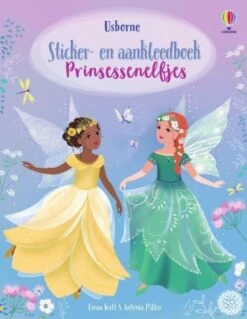 Uitgeverij Usborne Sticker- En Aankleedboek Prinsessenelfjes