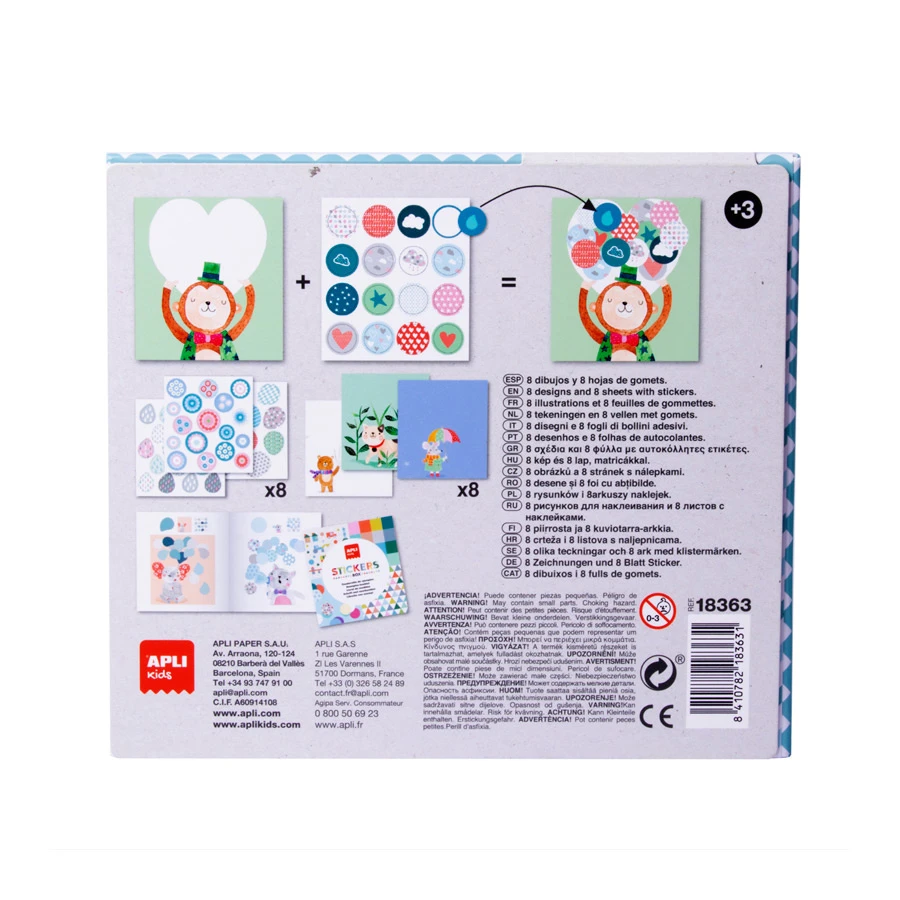 APLI Stickerkaarten Boten 8 Stuks 4 APLI Stickerkaarten Boten 8 Stuks - Afbeelding 2