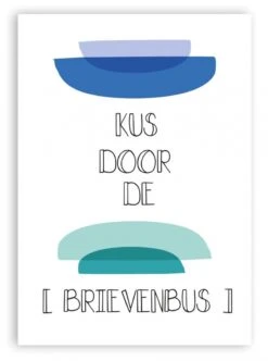 Pepermints Wenskaart Kus Door De Brievenbus