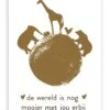 Pepermints Wenskaart De Wereld Is Nog Mooier Met Jou Erbij (goud) -Speelgoeds Korting Winkel image 4061