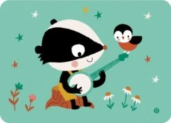 Bora Postkaart Bluegrass Banjo Badger