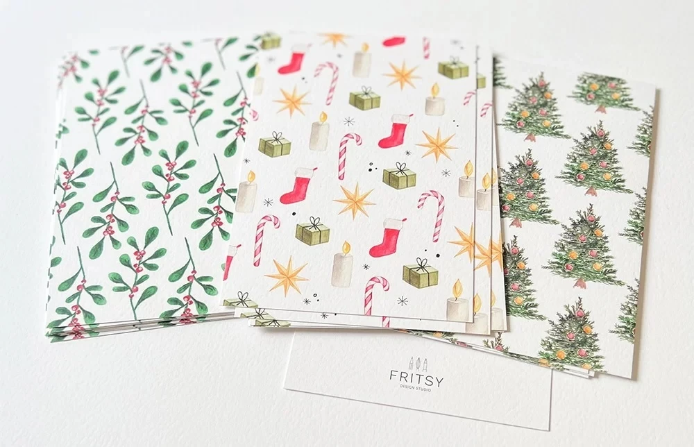 Fritsy Kerstkaart Kerstcadeaus Met Envelop 4 Fritsy Kerstkaart Kerstcadeaus Met Envelop - Afbeelding 2