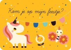 Bora Uitnodigingskaart Eenhoorn 6-delig -Speelgoeds Korting Winkel image 4339