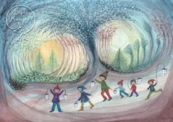 Bijdehansje Postkaart Lampion