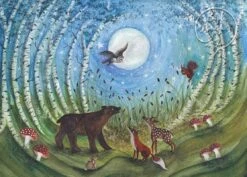 Bijdehansje Postkaart Woodland Creatures