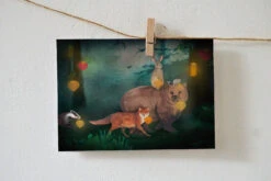 Lotte Drouen Ansichtkaart Lichtjes In De Nacht