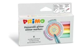 Primo Viltstiften Glitter Dun ø2 Mm Set 6-delig In Doos
