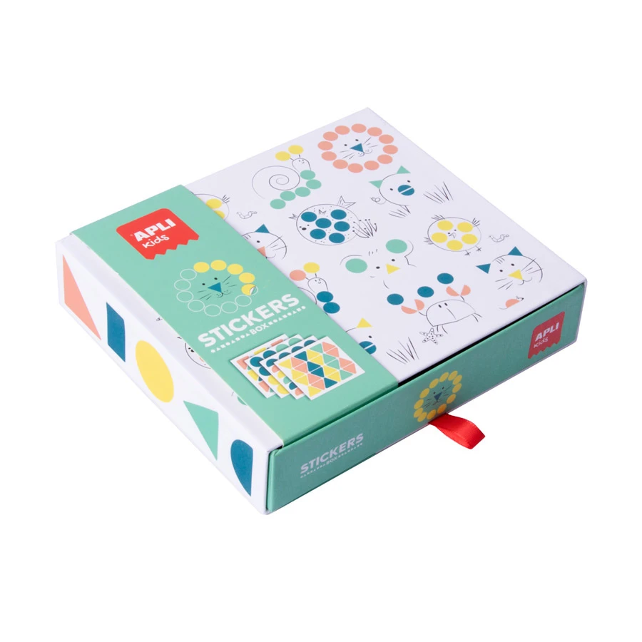 APLI Stickerkaarten Dieren 8 Stuks 4 APLI Stickerkaarten Dieren 8 Stuks - Afbeelding 2