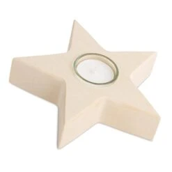 Waldfabrik Sfeerlicht Met Waxinelichthouder Hout Ster