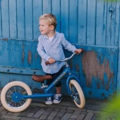 Trybike Loopfiets Steel Vintage Blauw 2-wieler -Speelgoeds Korting Winkel image 766