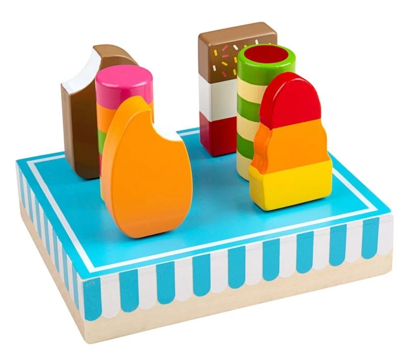 Bigjigs IJshouder Met Houten IJsjes 4 Bigjigs IJshouder Met Houten IJsjes - Afbeelding 2