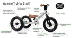 Trybike Loopfiets Steel Vintage Mat Wit 2-wieler -Speelgoeds Korting Winkel image 820