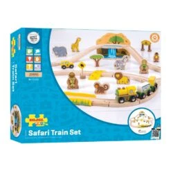Bigjigs Houten Trein Set Safari 38-delig -Speelgoeds Korting Winkel image 907