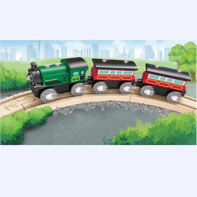 Hape Stoomtrein Met Wagons 4 Hape Stoomtrein Met Wagons - Afbeelding 2