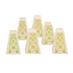 Bigjigs Houten High Level Blocks Set 6-delig -Speelgoeds Korting Winkel image 965